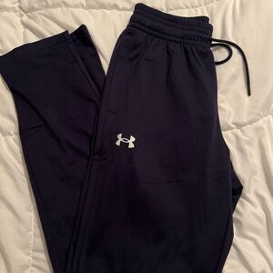Navy blue Under Armour Men’s loose coupe sweat pants size small